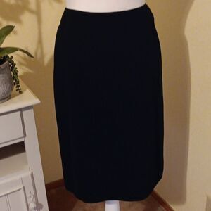 Vintage Emanuel Ungaro Black Crepe Skirt